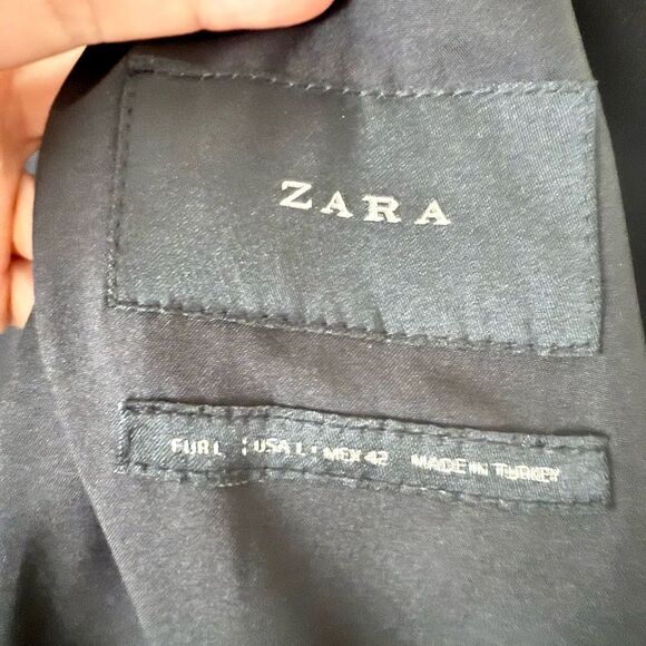 Zara Daily Outfit Tweed Knit Blazer in Black - Size L - Picture 5 of 6